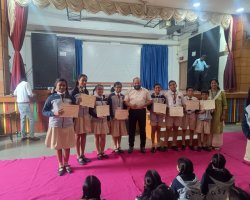 Winners of Hindi Handwriting Competition Std VI and VII